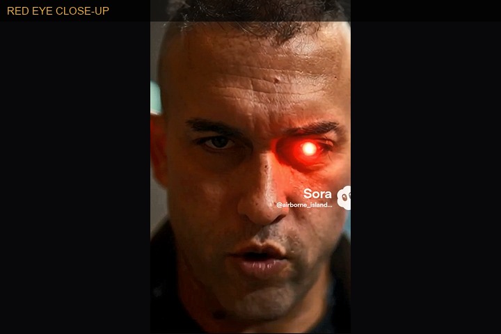 Red eye close-up
