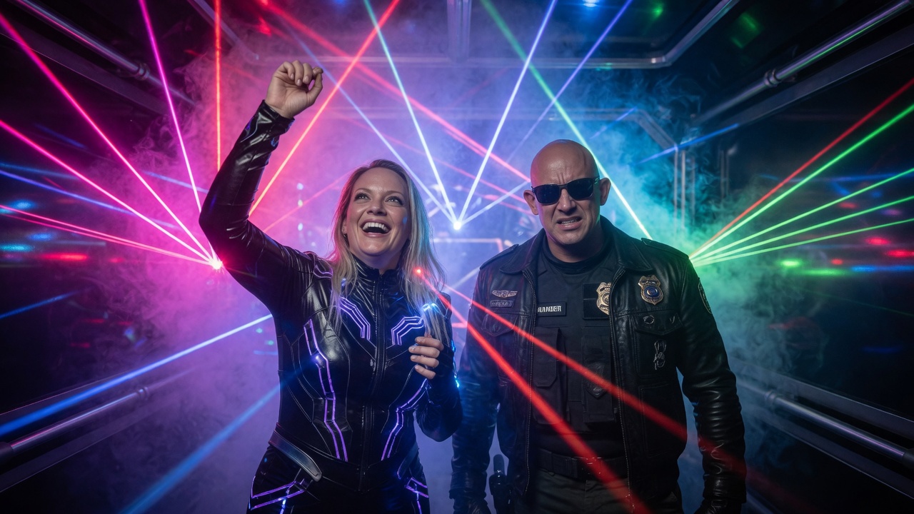 Night Shade enjoying lasers while Commander endures the load