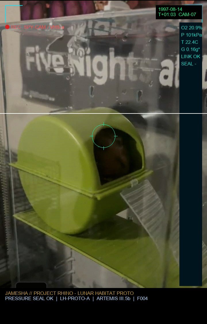 Rhino sealed in lunar habitat prototype
