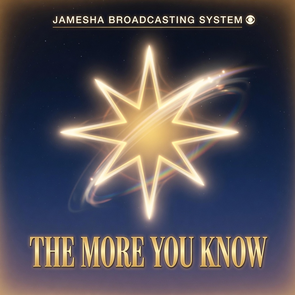 The More You Know glowing star