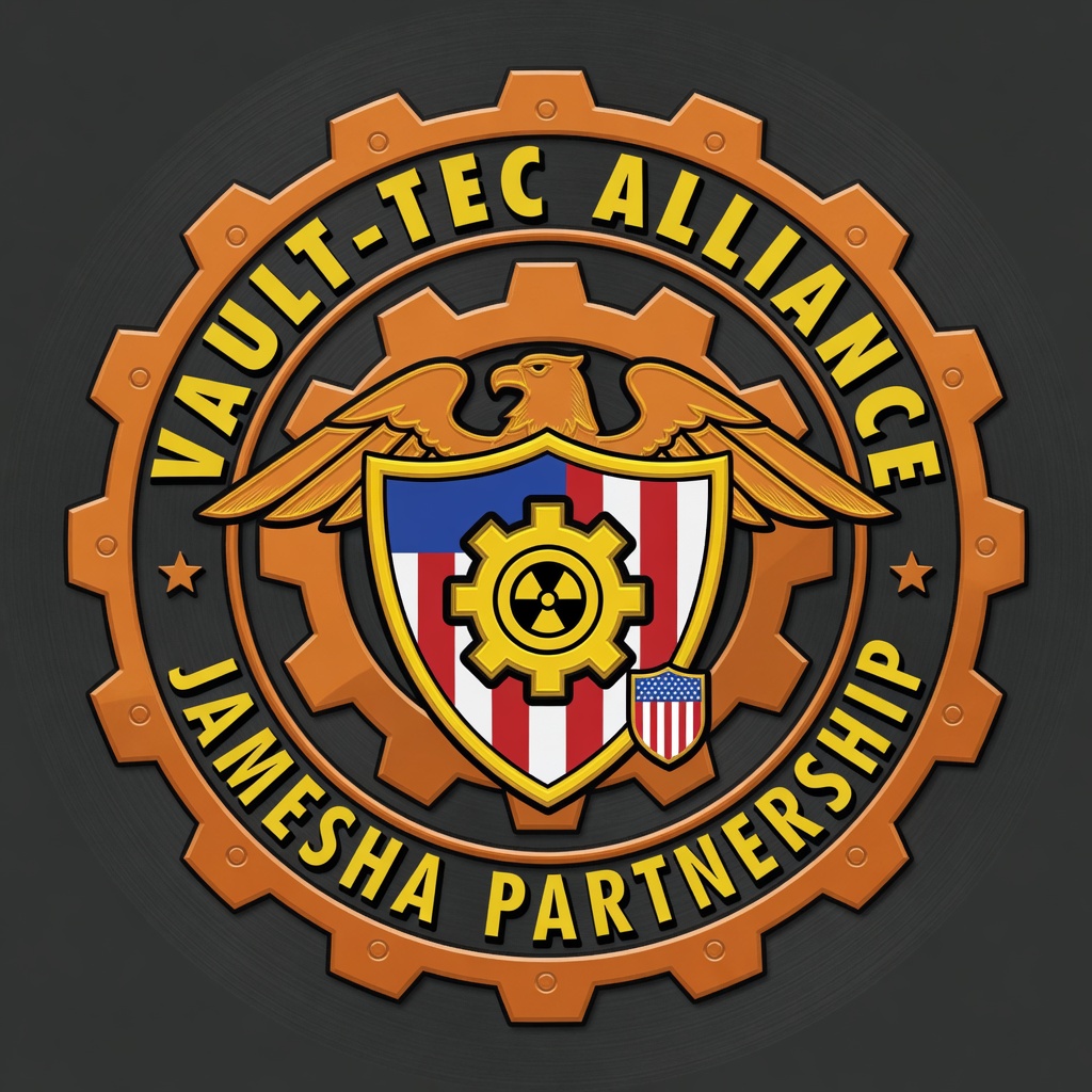 JAMESHA × Vault-TEC alliance seal