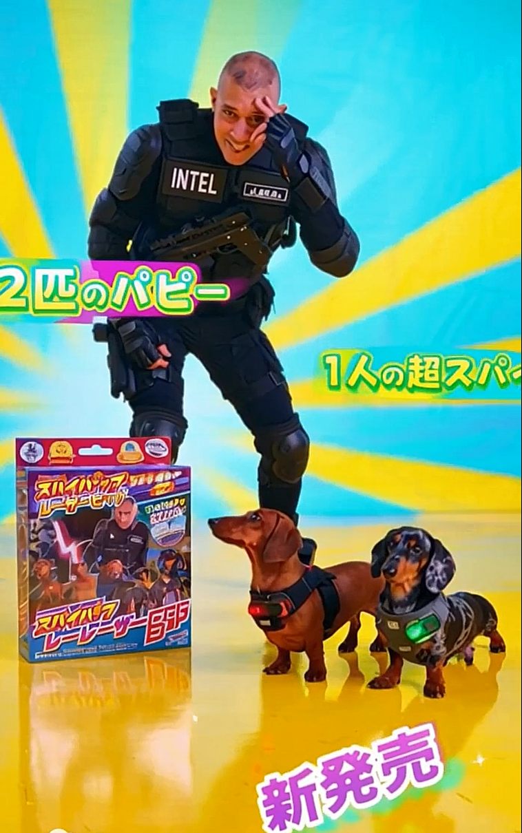 Commander action figure box side with accessories