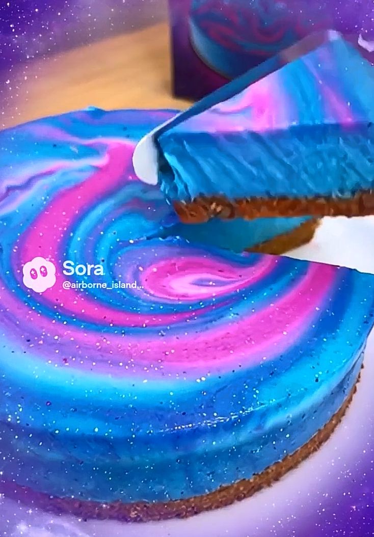 Galaxy cheesecake shop display Japan