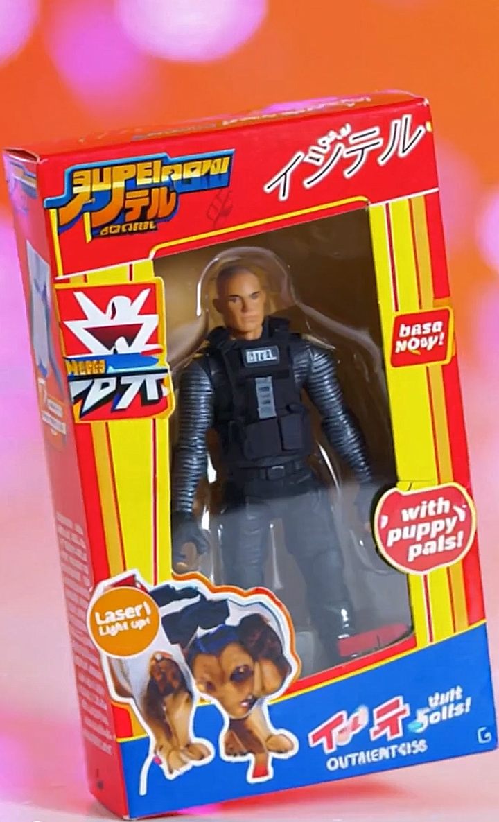 Commander thumbs up with laser-mode figure packaging